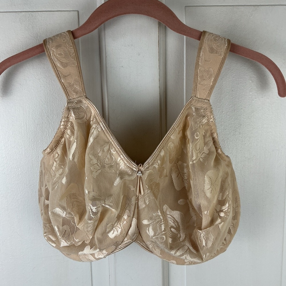 Wacoal Awareness Underwire Bra Sand 34H Full Coverage Unlined Comfort 85567
